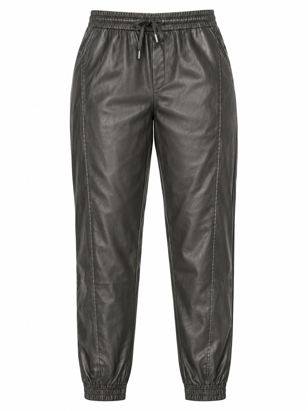 PAIGE Faux Leather Jogger Pants M NWT • Edgy Luxe • Streetwear • Rocker